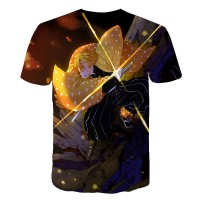 T-shirt Demon Slayer Zenitsu Combat dos