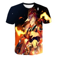 T-shirt Demon Slayer Tanjiro Flammes